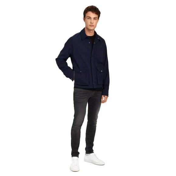 Atm Anthony Thomas Melillo Men's Stretch Cotton Utility Jacket Navy Medium NWT - Picture 7 of 10